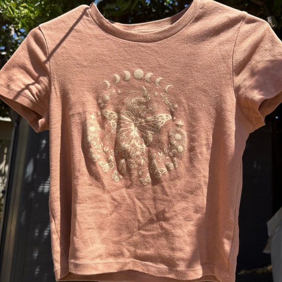 Witchy moon and mushrooms fairy core cropped shirt - Picture 1 of 2